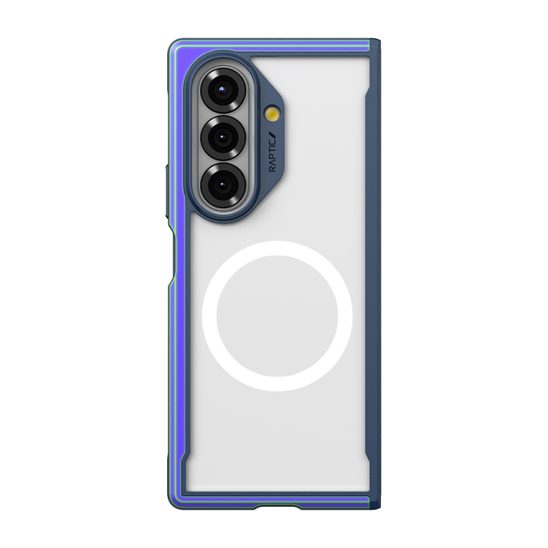 Galaxy Z Fold 7 Kılıf M-safe Şarj Özellikli Airbagli Raptic Shield Serisi Şeffaf Arka Yüzey Kapak - 3