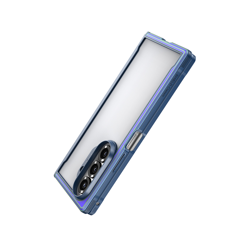 Galaxy Z Fold 7 Kılıf M-safe Şarj Özellikli Airbagli Raptic Shield Serisi Şeffaf Arka Yüzey Kapak - 10