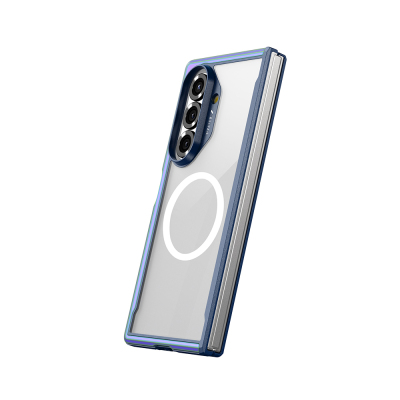 Galaxy Z Fold 7 Kılıf M-safe Şarj Özellikli Airbagli Raptic Shield Serisi Şeffaf Arka Yüzey Kapak - 13