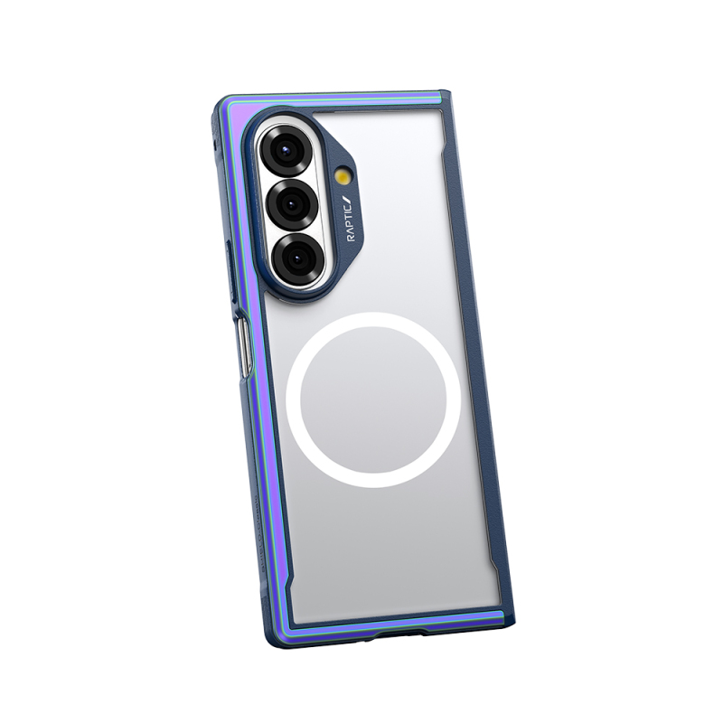 Galaxy Z Fold 7 Kılıf M-safe Şarj Özellikli Airbagli Raptic Shield Serisi Şeffaf Arka Yüzey Kapak - 15