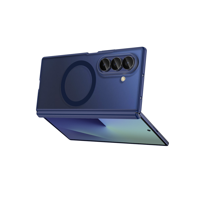 Galaxy Z Fold 7 Kılıf M-safe Şarj Özellikli Arkası Mat Sert PC Wlons Vena Kapak - 10