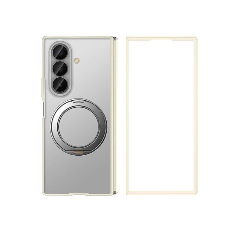 Galaxy Z Fold 7 Kılıf M-safe Şarj Özellikli Arkası Mat Sert PC Wlons Vena Standlı Kapak - 3