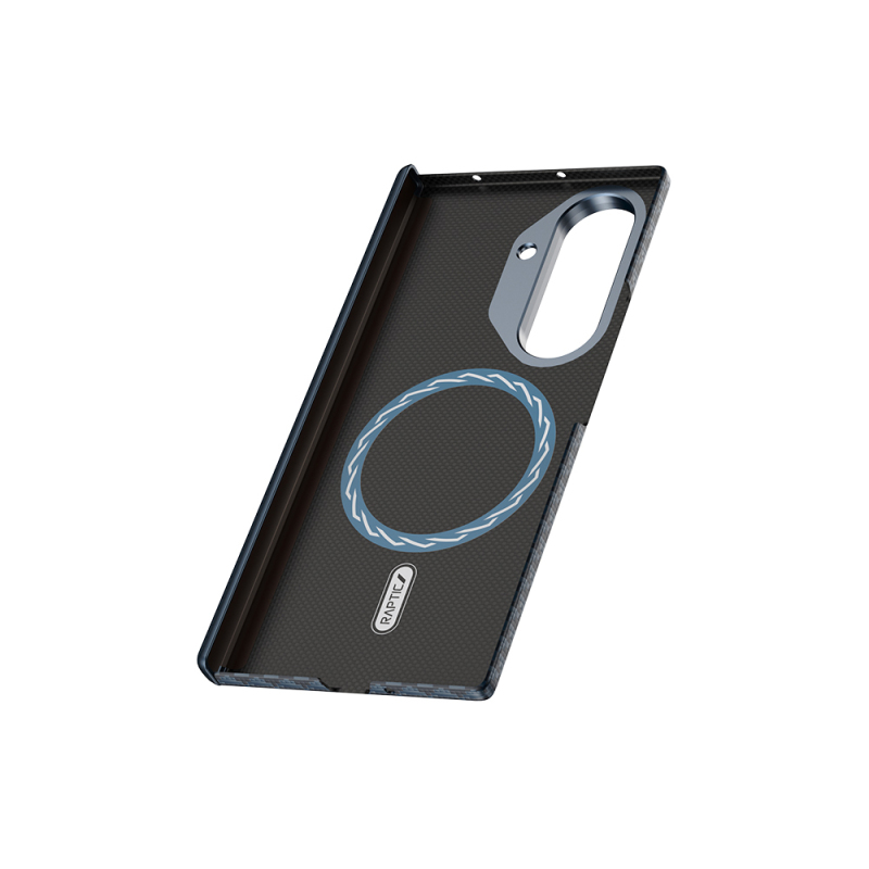 Galaxy Z Fold 7 Kılıf M-safe Şarj Özellikli Raptic Aramid Skin-Pro Profound Serisi Kapak - 5