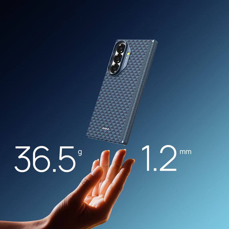 Galaxy Z Fold 7 Kılıf M-safe Şarj Özellikli Raptic Aramid Skin-Pro Profound Serisi Kapak - 12