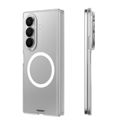 Galaxy Z Fold 7 Kılıf M-safe Şarj Özellikli Youngkit Clear Serisi Kapak - 4