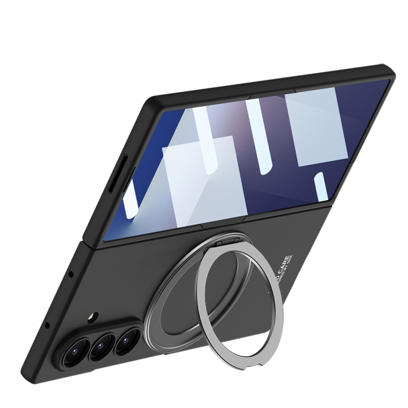 Galaxy Z Fold 7 Kılıf M-safe Şarj Özellikli Zore Kıpta Yüzüklü Kamera Korumalı Kapak - 2