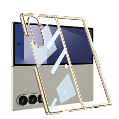 Galaxy Z Fold 7 Kılıf Zore Full Camlı Kıpta Kapak - 4