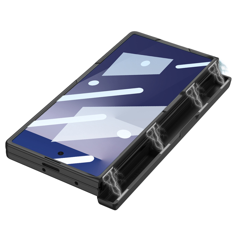 Galaxy Z Fold 7 Kılıf Zore Kıpta KPT-01 Standlı Kapak - 5