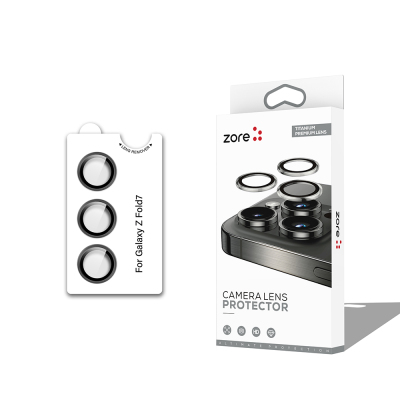 Galaxy Z Fold 7 Zore CL-12 Premium Safir Parmak İzi Bırakmayan Anti-Reflective Kamera Lens Koruyucu - 1