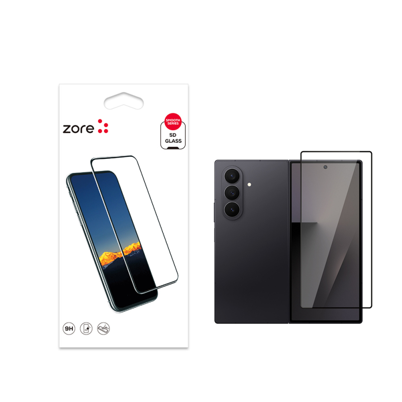 Galaxy Z Fold 7 Zore Kenarları Kırılmaya Dayanıklı Cam Ekran Koruyucu - 2