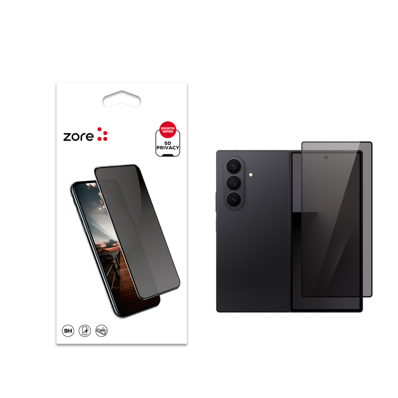 Galaxy Z Fold 7 Zore New 5D Privacy Temperli Ekran Koruyucu - 2