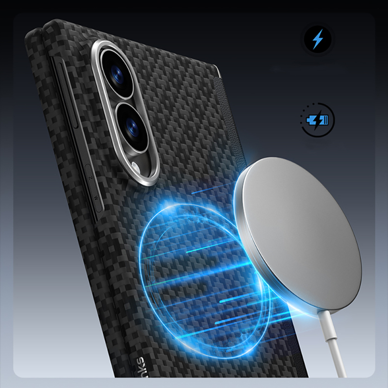 Galaxy Z Fold 8 Benks ArmorAir ArmorGrid Grand Combo Triple Accessory Set (Front & Back Kevlar Carbon Cover + Screen Protector) - 7