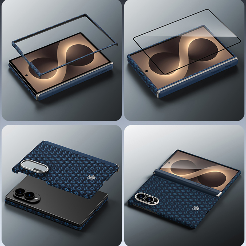 Galaxy Z Fold 8 Benks ArmorAir ArmorGrid Grand Combo Üçlü Aksesuar Seti (Ön Arka Kevlar Karbon Kapak + Ekran Koruyucu) - 16