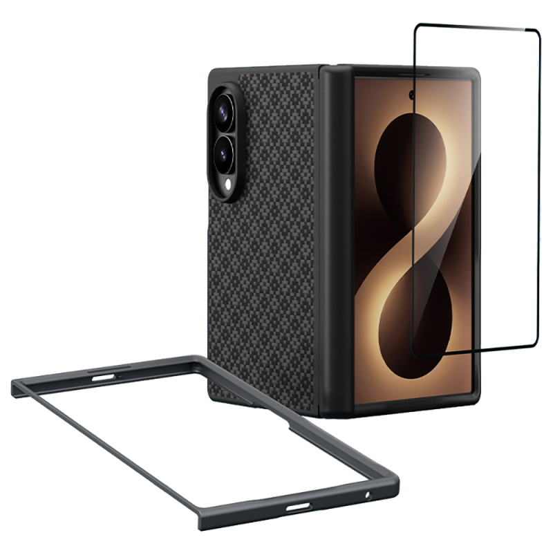 Galaxy Z Fold 8 Benks ArmorPro ArmorGrid Grand Combo Üçlü Aksesuar Seti (Ön Arka Kevlar Karbon Kapak + Ekran Koruyucu) - 6
