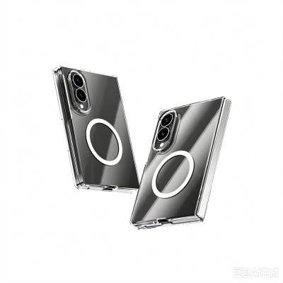 Galaxy Z Fold 8 Camera Protection M-Safe Charging Feature Zore London Transparent Hard PC Case - 4
