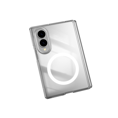 Galaxy Z Fold 8 Case M-safe Charging Feature Transparent Hard PC Wlons Pita Cover - 2
