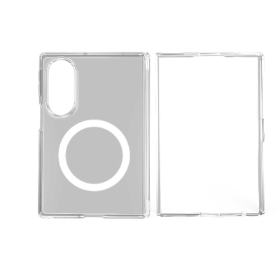 Galaxy Z Fold 8 Case M-safe Charging Feature Transparent Hard PC Wlons Pita Cover - 5