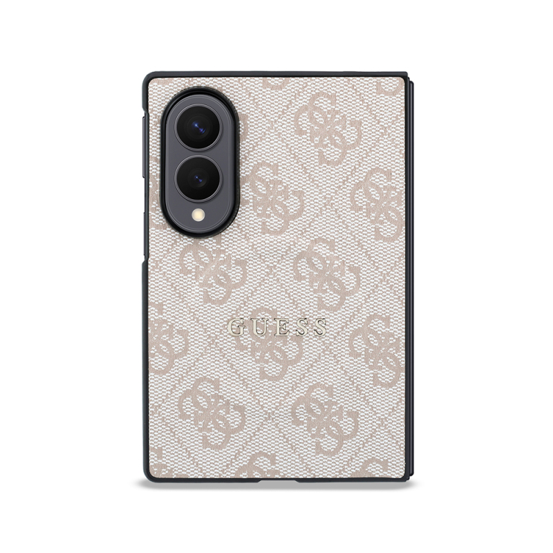 Galaxy Z Fold 8 Kılıf Guess Orjinal Lisanslı M-safe Şarj Özellikli PU Deri 4G Desenli Yazı Logolu Kapak - 2