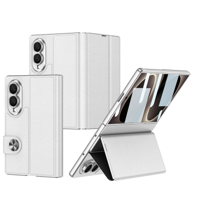 Galaxy Z Fold 8 Kılıf Karbon Fiber Tasarımlı Magnetik Tokalı Kartlıklı Zore Kıpta Zegna Kapak - 12