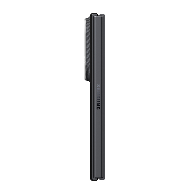Galaxy Z Fold 8 Kılıf M-safe Şarj Özellikli 600D Aramid Karbon Fiber Pitaka Edge Serisi Black-Grey Twill Kapak - 9