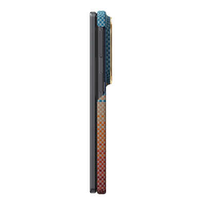 Galaxy Z Fold 8 Kılıf M-safe Şarj Özellikli Aramid Karbon Fiber Pitaka Sunset 2.0 California Dream Serisi Kapak - 4