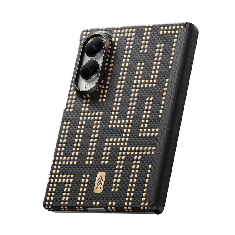 Galaxy Z Fold 8 Kılıf M-safe Şarj Özellikli Raptic Aramid SkinPro Serisi Karbon Kapak - 7