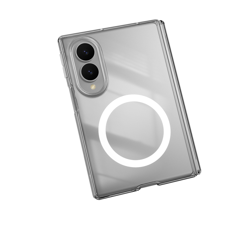 Galaxy Z Fold 8 Kılıf M-safe Şarj Özellikli Transparan Sert PC Wlons Pita Kapak - 3
