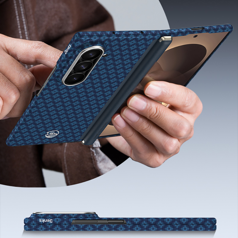 Galaxy Z Fold 8 Ultra Benks ArmorAir ArmorGrid Grand Combo Üçlü Aksesuar Seti (Ön Arka Kevlar Karbon Kapak + Ekran Koruyucu) - 10