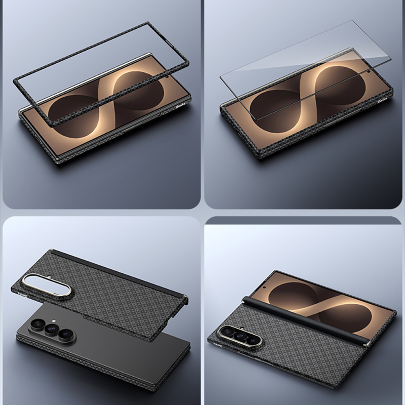Galaxy Z Fold 8 Ultra Benks ArmorAir ArmorGrid Grand Combo Üçlü Aksesuar Seti (Ön Arka Kevlar Karbon Kapak + Ekran Koruyucu) - 24