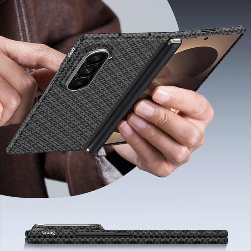 Galaxy Z Fold 8 Ultra Benks ArmorAir ArmorGrid Grand Combo Üçlü Aksesuar Seti (Ön Arka Kevlar Karbon Kapak + Ekran Koruyucu) - 27