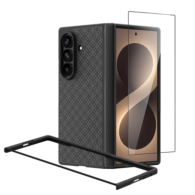 Galaxy Z Fold 8 Ultra Benks ArmorPro ArmorGrid Grand Combo Triple Accessory Set (Front & Back Kevlar Carbon Cover + Screen Protector) - 16