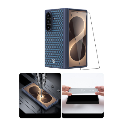 Galaxy Z Fold 8 Ultra Benks ArmorPro ArmorGrid Grand Combo Üçlü Aksesuar Seti (Ön Arka Kevlar Karbon Kapak + Ekran Koruyucu) - 6