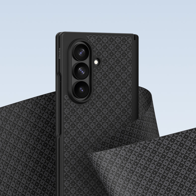 Galaxy Z Fold 8 Ultra Benks ArmorPro ArmorGrid Grand Combo Üçlü Aksesuar Seti (Ön Arka Kevlar Karbon Kapak + Ekran Koruyucu) - 17