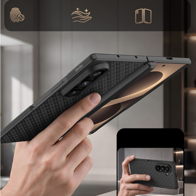 Galaxy Z Fold 8 Ultra Benks ArmorPro ArmorGrid Grand Combo Üçlü Aksesuar Seti (Ön Arka Kevlar Karbon Kapak + Ekran Koruyucu) - 18
