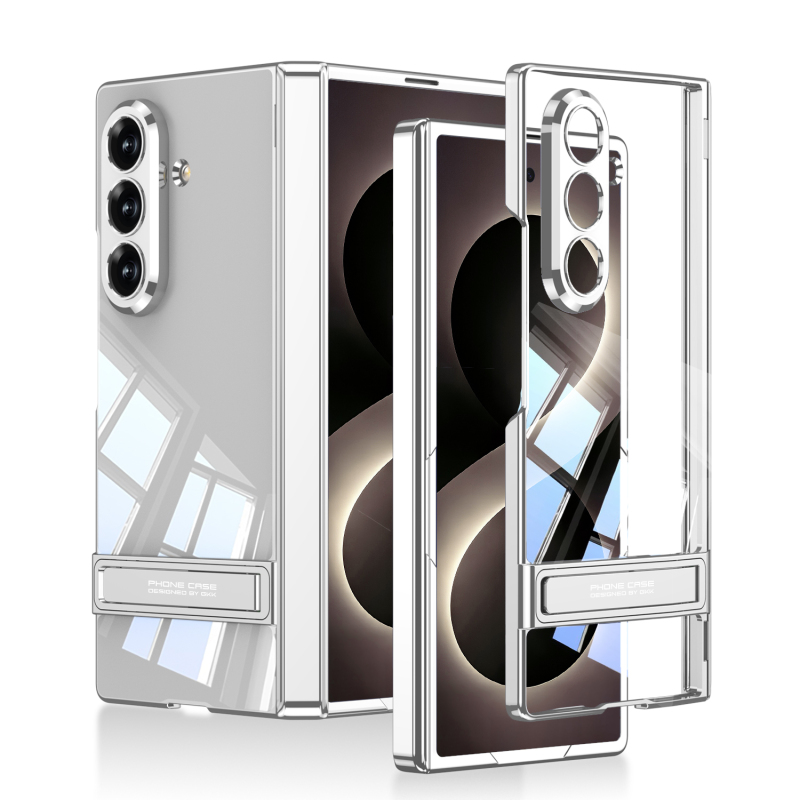 Galaxy Z Fold 8 Ultra Case Camera Protection Transparent Design Zore Lego Stand Cover - 3
