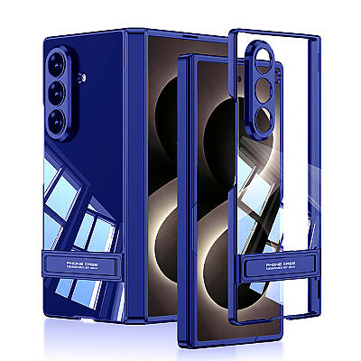 Galaxy Z Fold 8 Ultra Case Camera Protection Transparent Design Zore Lego Stand Cover - 4