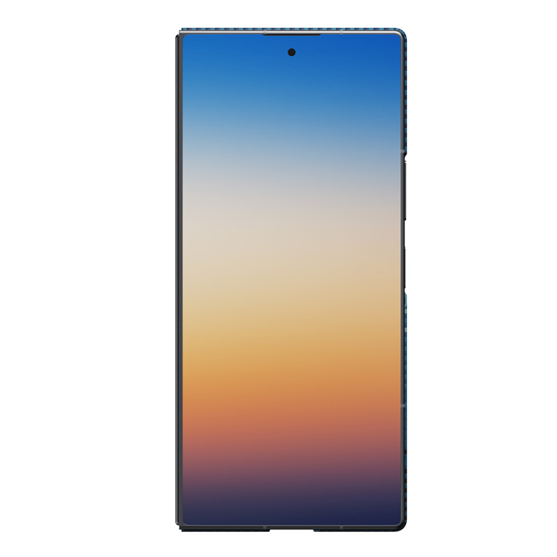 Galaxy Z Fold 8 Ultra Case M-safe Charging Feature Aramid Carbon Fiber Pitaka Tactile Woven Sunset-Moonrise Series Cover - 5