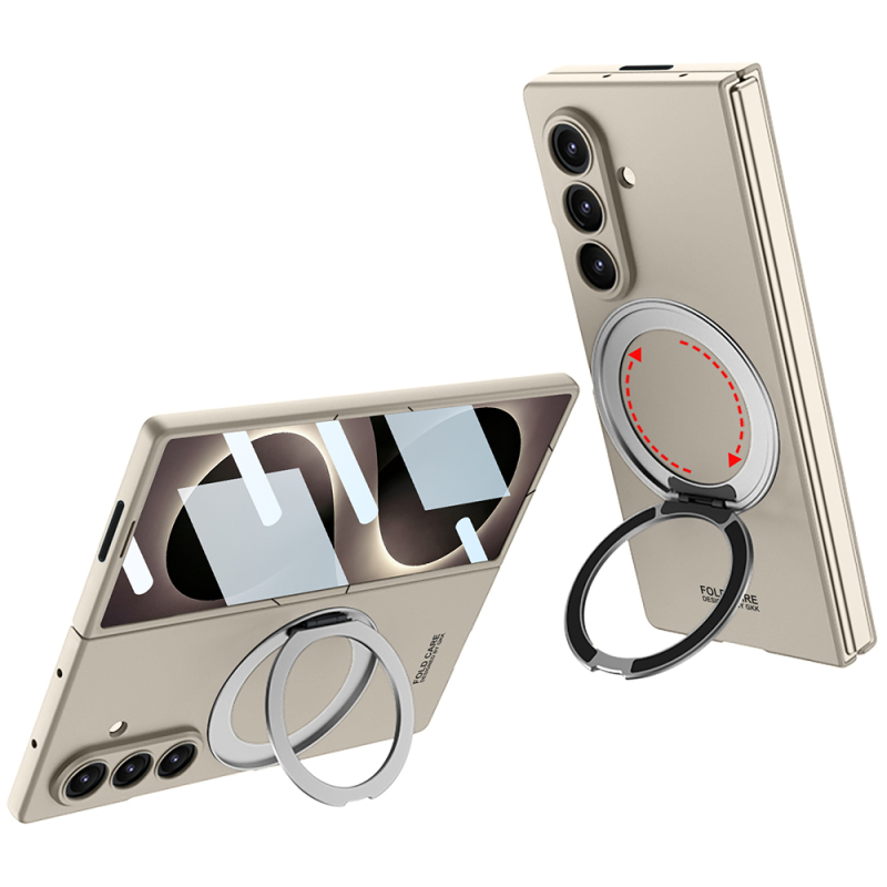 Galaxy Z Fold 8 Ultra Case with M-safe Charging Feature, Zore Ring Holder, and Camera Protection. - 1