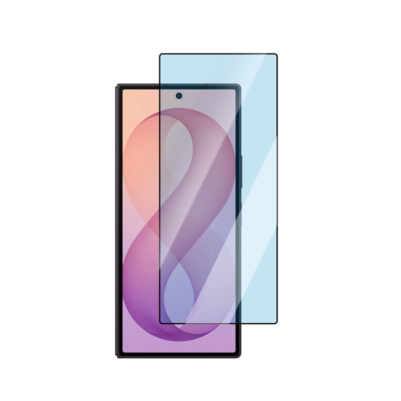 Galaxy Z Fold 8 Ultra CaseWorld Applicator Serisi 2.5D Eyesafe Mavi Işık Teknolojili Safir 0.33mm Temperli Cam Ekran Koruyucu + Uygulama Aparatı - 2
