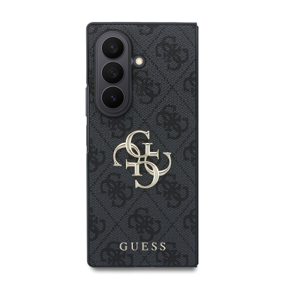 Galaxy Z Fold 8 Ultra Kılıf Guess Orjinal Lisanslı M-safe Şarj Özellikli PU Deri 4G Desenli Yazı Logolu Kapak - 4