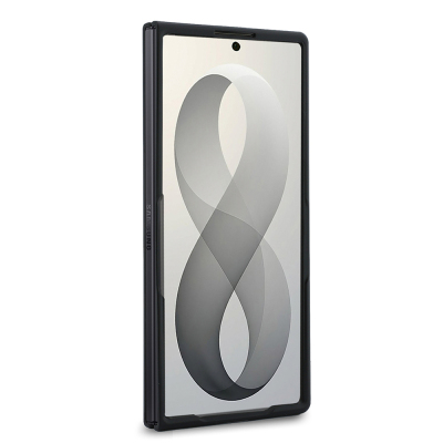 Galaxy Z Fold 8 Ultra Kılıf Guess Orjinal Lisanslı M-safe Şarj Özellikli PU Deri 4G Desenli Yazı Logolu Kapak - 12