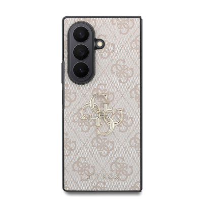 Galaxy Z Fold 8 Ultra Kılıf Guess Orjinal Lisanslı M-safe Şarj Özellikli PU Deri 4G Desenli Yazı Logolu Kapak - 16