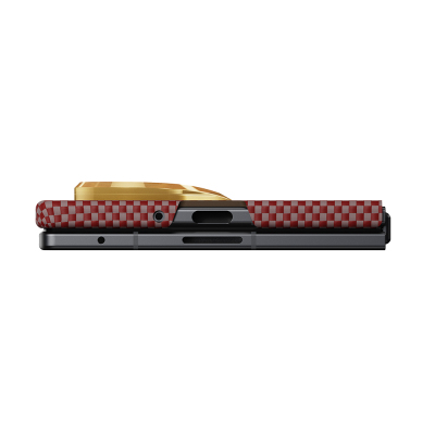 Galaxy Z Fold 8 Ultra Kılıf M-safe Şarj Özellikli Aramid Karbon Fiber Pitaka Sunset 2.0 California Dream Serisi Kapak - 6