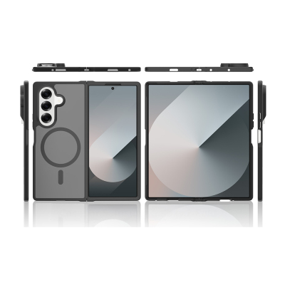 Galaxy Z Fold 8 Ultra Kılıf M-Safe Şarj Özellikli Kamera Korumalı Zore Lunex Kapak - 6
