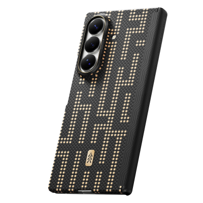 Galaxy Z Fold 8 Ultra Kılıf M-safe Şarj Özellikli Raptic Aramid SkinPro Serisi Karbon Kapak - 9