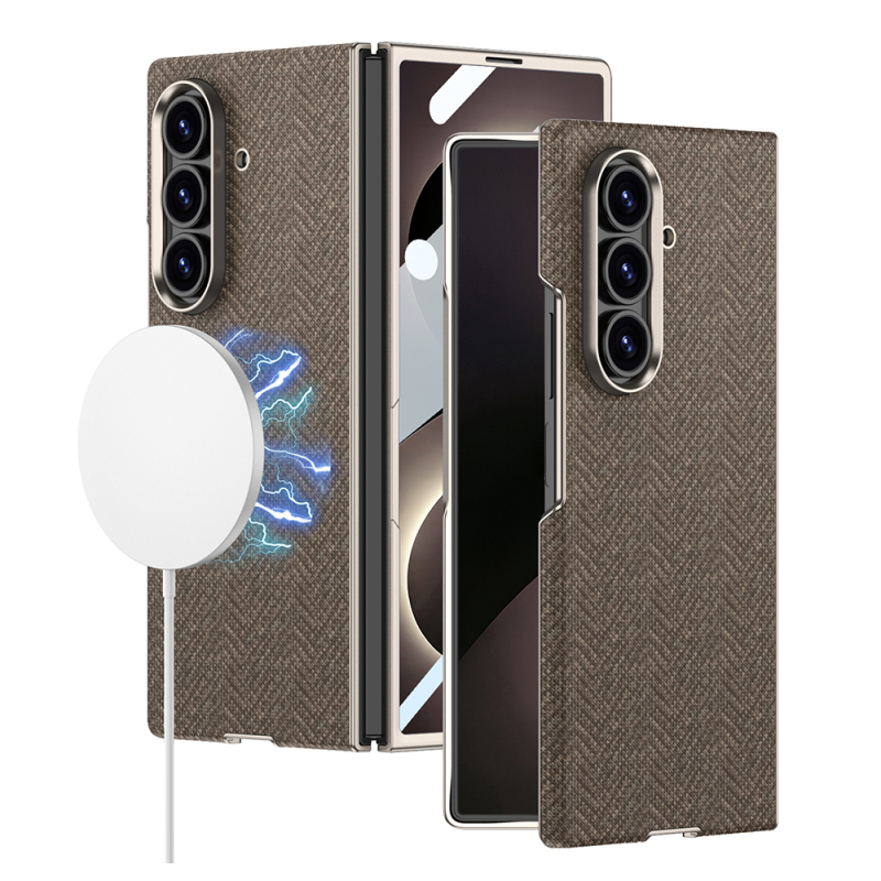 Galaxy Z Fold 8 Ultra Kılıf M-safe Şarj Özellikli Zore Kıpta KPT-11 Sert PC Kapak - 1