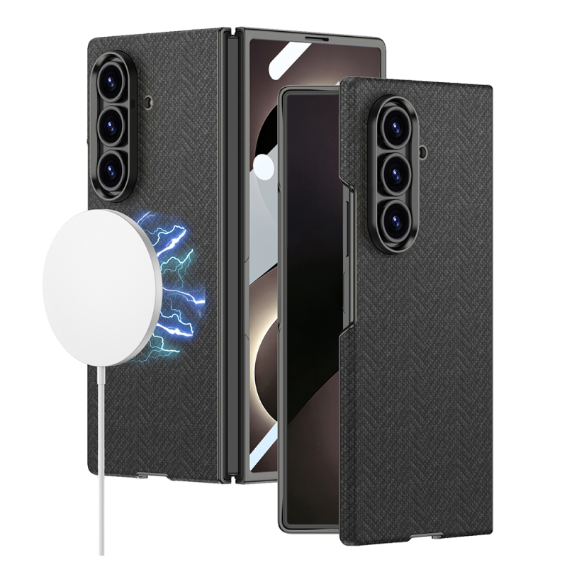 Galaxy Z Fold 8 Ultra Kılıf M-safe Şarj Özellikli Zore Kıpta KPT-11 Sert PC Kapak - 4