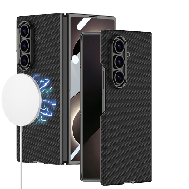 Galaxy Z Fold 8 Ultra Kılıf M-safe Şarj Özellikli Zore Kıpta KPT-12 Sert PC Kapak - 4