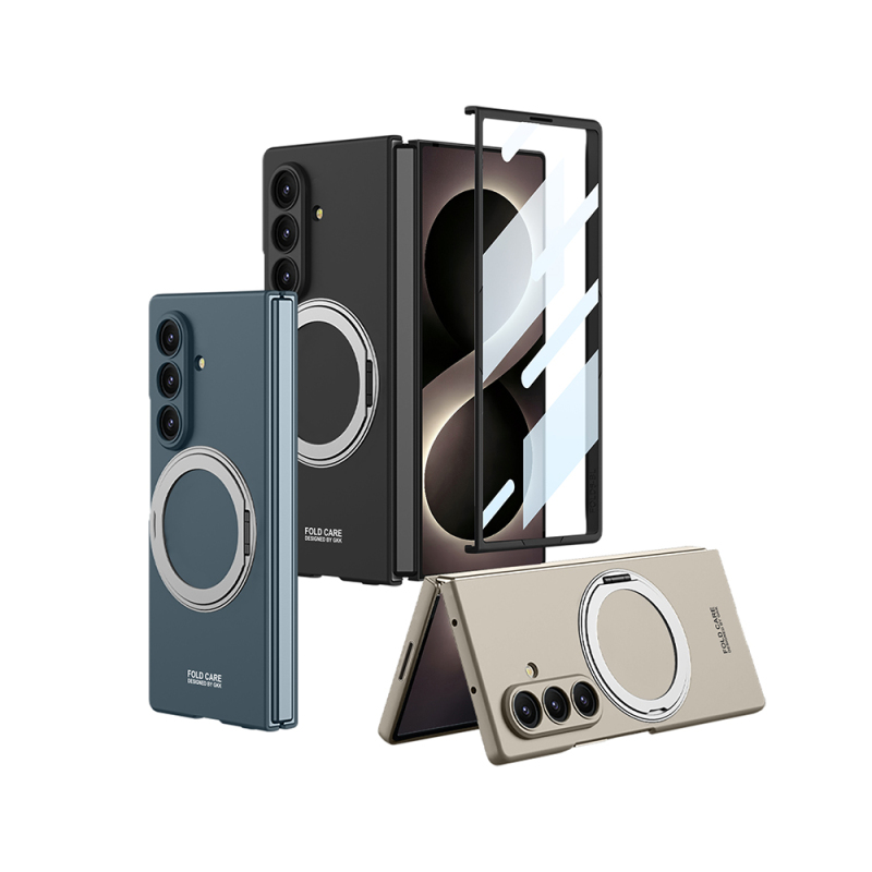 Galaxy Z Fold 8 Ultra Kılıf M-safe Şarj Özellikli Zore Kıpta Yüzüklü Kamera Korumalı Kapak - 6