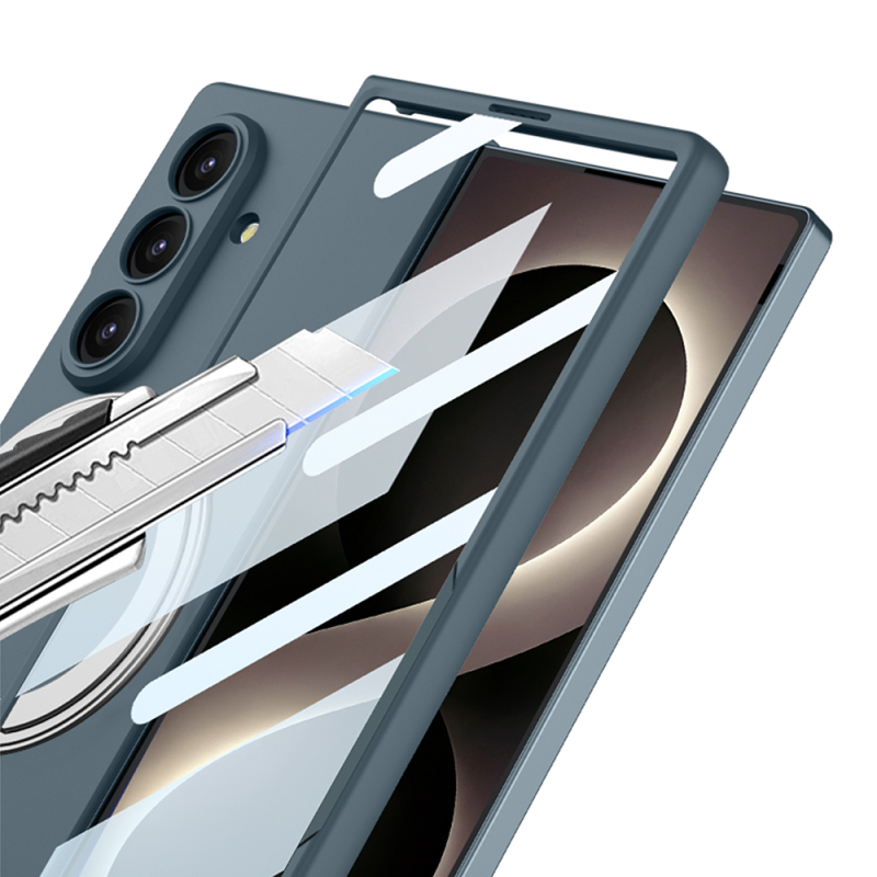 Galaxy Z Fold 8 Ultra Kılıf M-safe Şarj Özellikli Zore Kıpta Yüzüklü Kamera Korumalı Kapak - 12